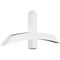 Ekena Millwork Bellingham Architectural Grade PVC Gable Bracket, 48"W x 20"H x 4"D x 4"F, 10/12 Pitch GBP048X20X0404BEL00 - alternate 1